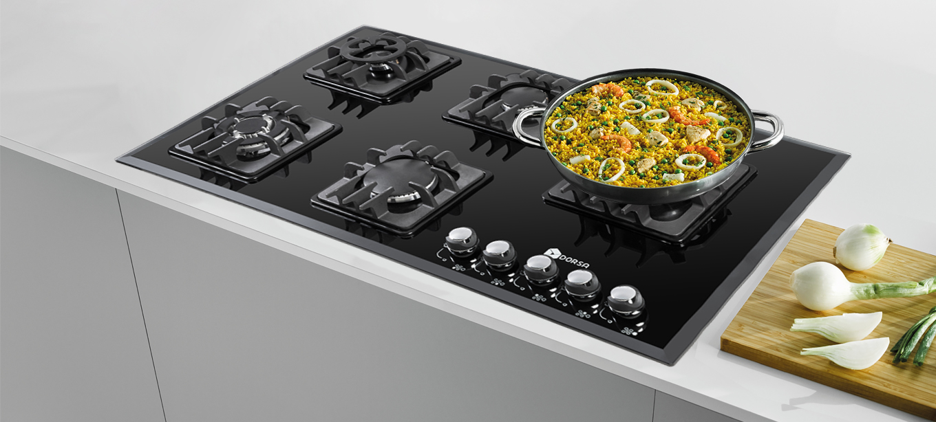 اجاق گاز شیشه ای درسا مدل DG2114-5R