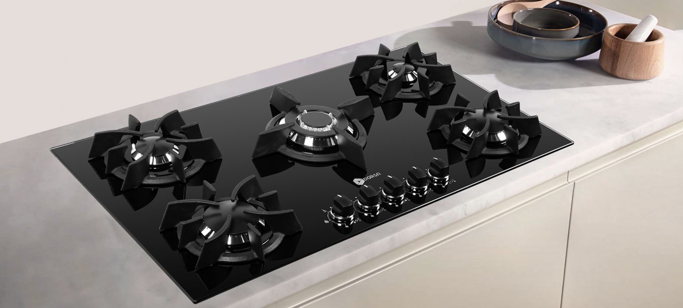 اجاق گاز شیشه ای درسا مدل DG2115-5M