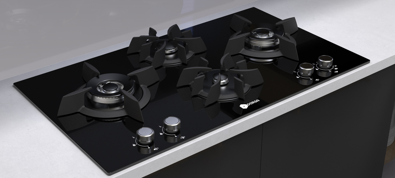 اجاق گاز شیشه ای درسا مدل DG2118-4